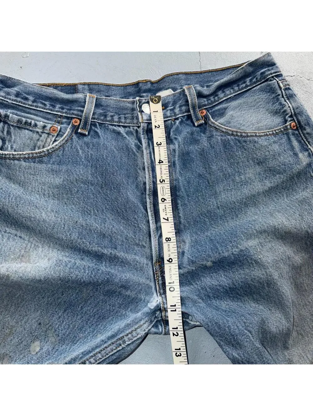 Levis 501 Vintage Y2K Mexico Straight Leg Jeans 35x34 90s Light Wash Act 32x29